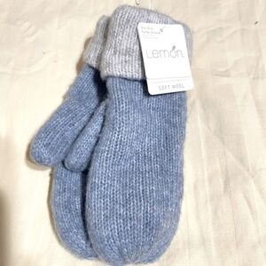 The Lemon Collection Soft Wool Two Tone Reversible Gloves